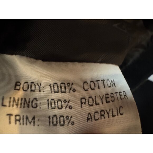 Vintage JH Design Black M&Ms Racing Jacket Large 100% Cotton Outer Shell NASCAR - Picture 2 of 4